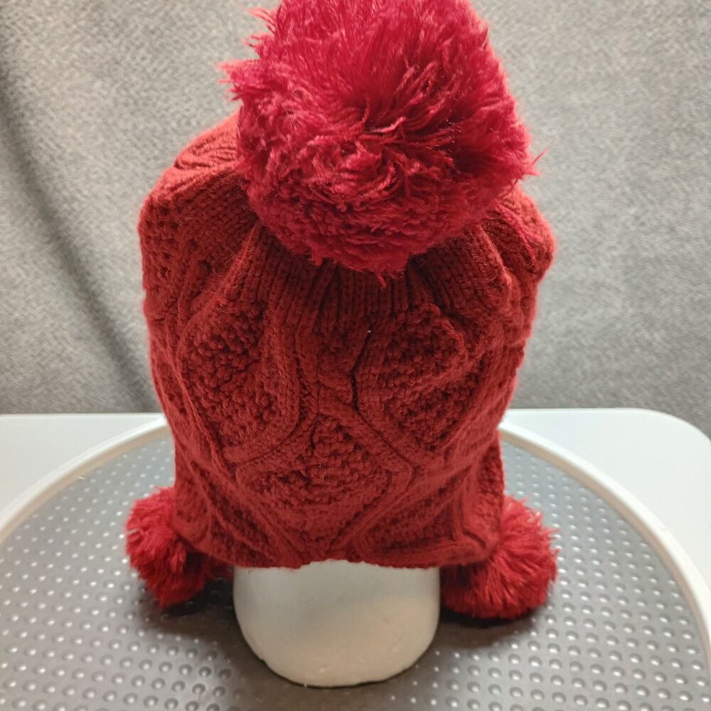UGG Red Knit Pom-Pom Hat - Picture 3 of 6